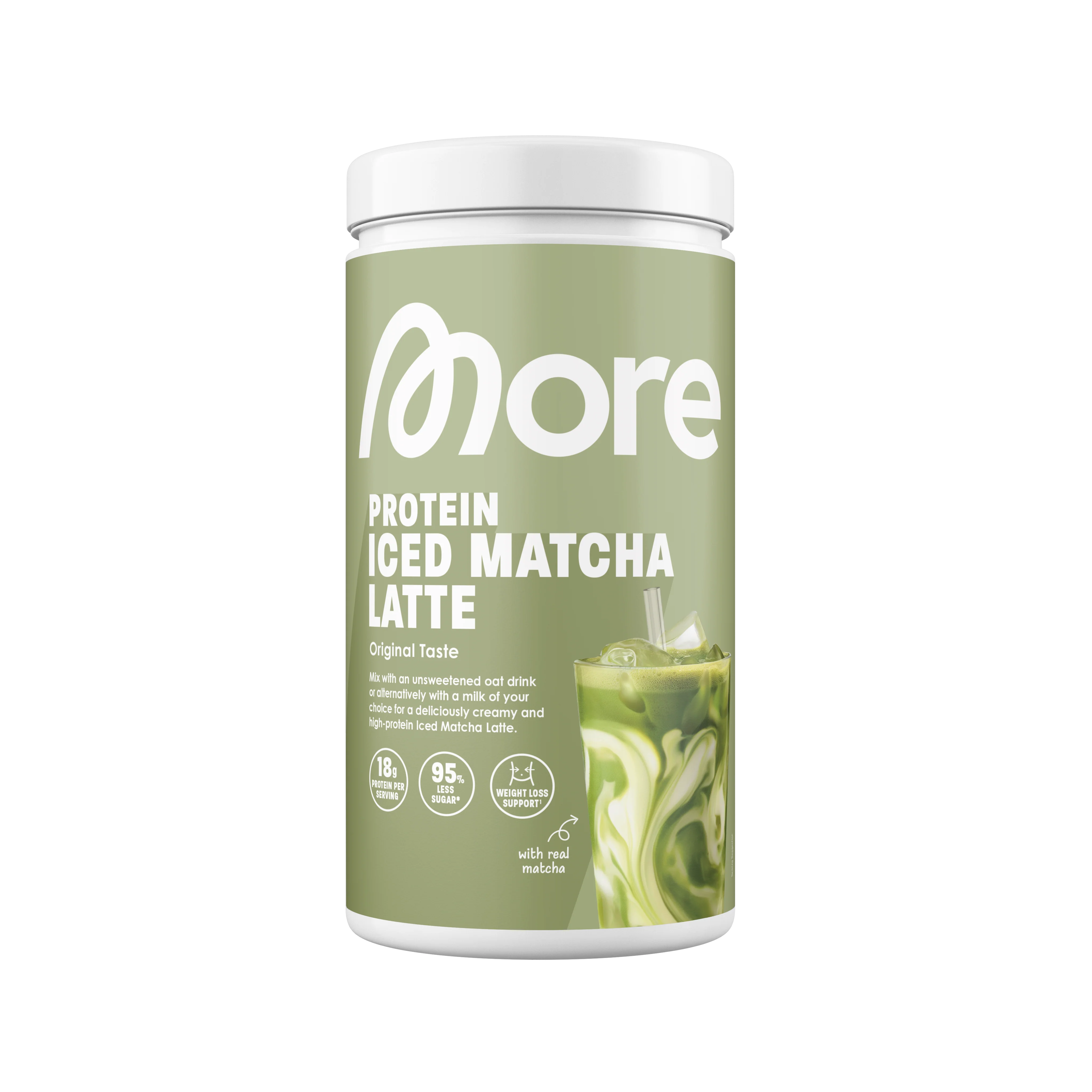 More Protein Iced Matcha Latte - Image 5